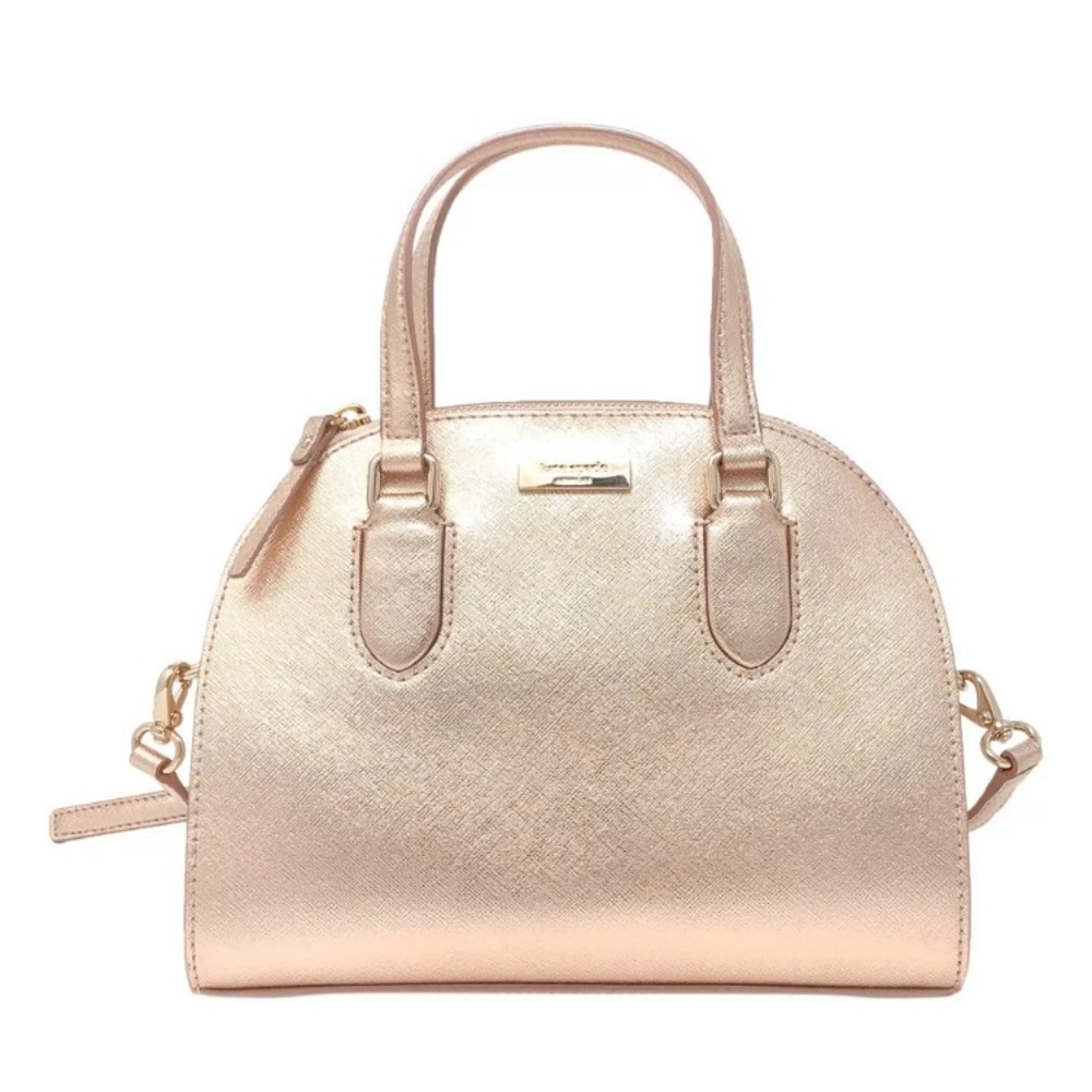 NWT Kate Spade Mini Reilly Laurel Way Rose Gold Satchel + Wallet Set - Picture 9 of 9
